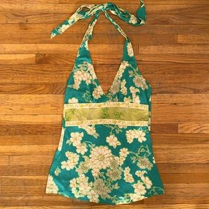 Flowered Halter Top